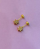 Flower Helix Ball Back Studs