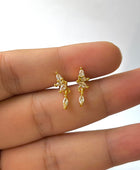 Petrica Leaf Ball Back Studs