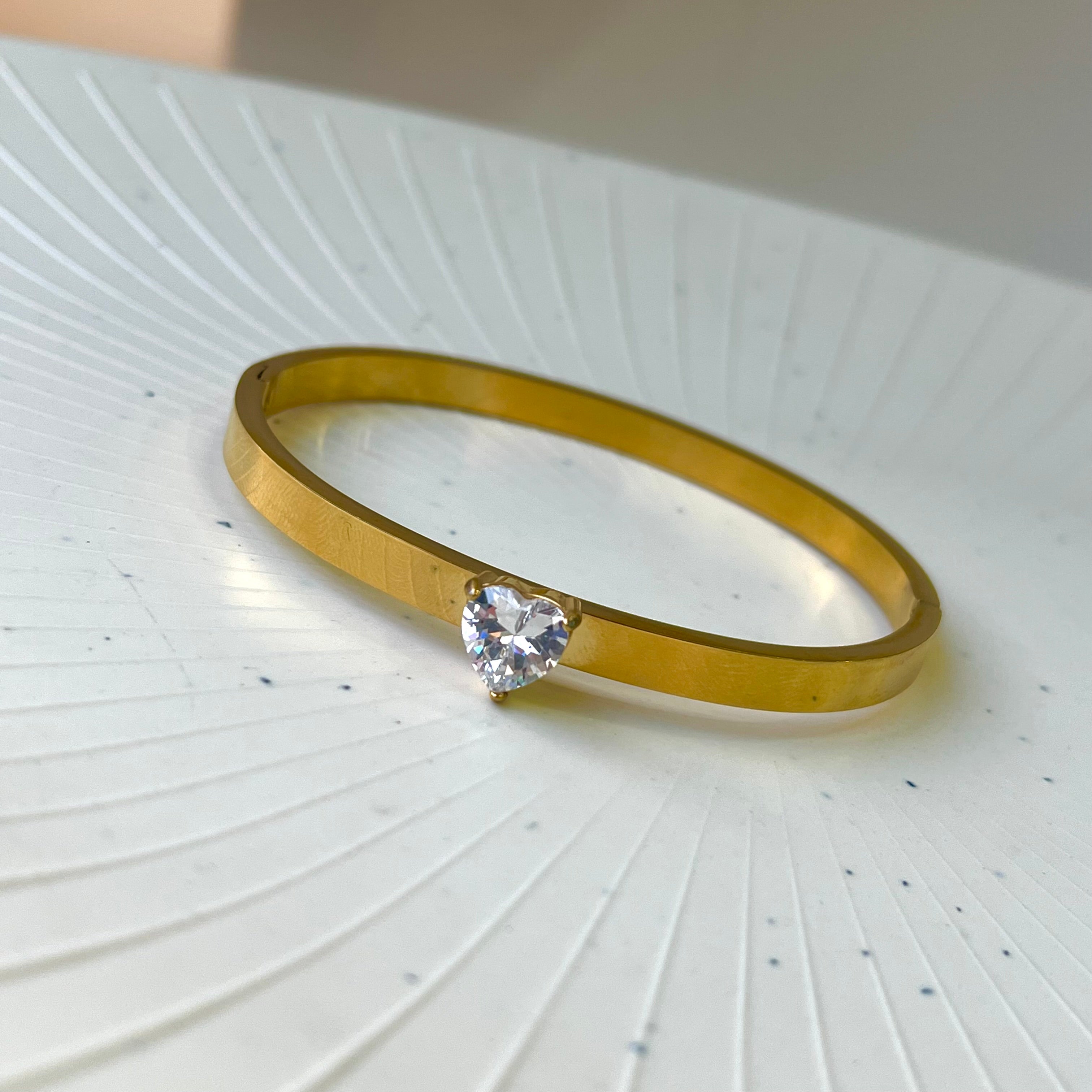 Lemi Heart Diamond Cuff