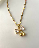 Tulip Bow Diamond Necklace