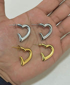 Estelle Bold Heart Hoops