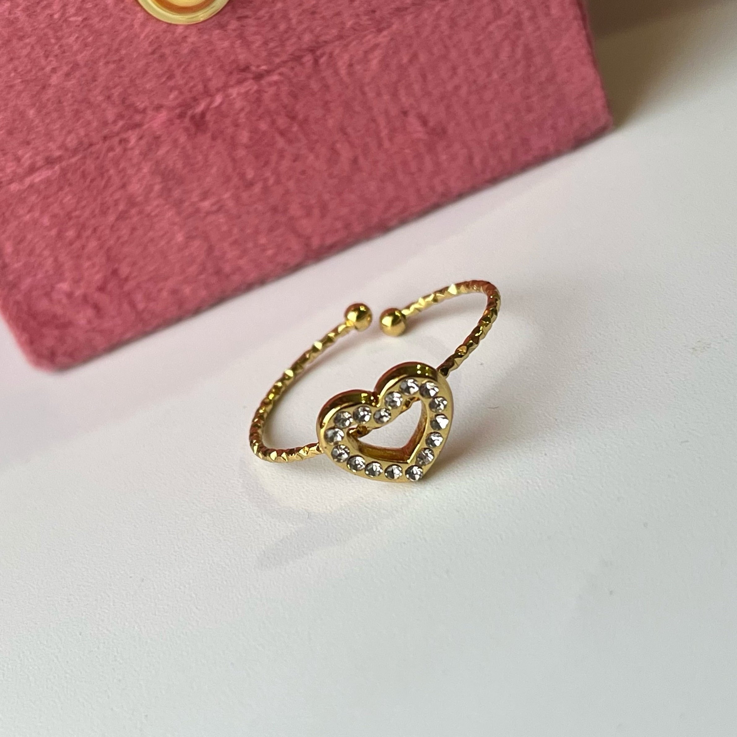 Fiona Hollow Heart Ring