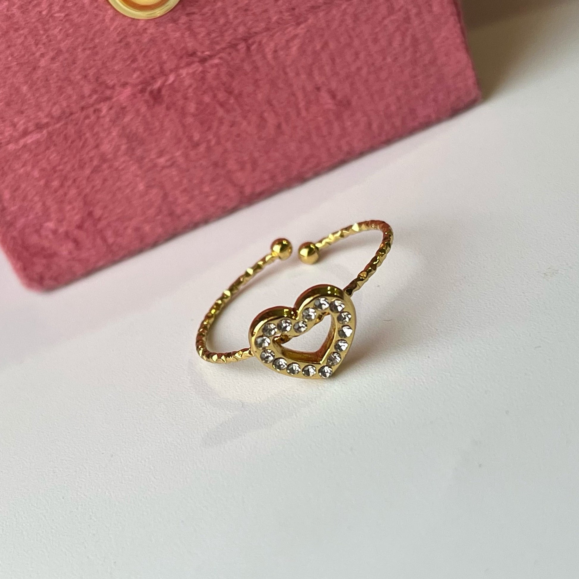 Fiona Hollow Heart Ring