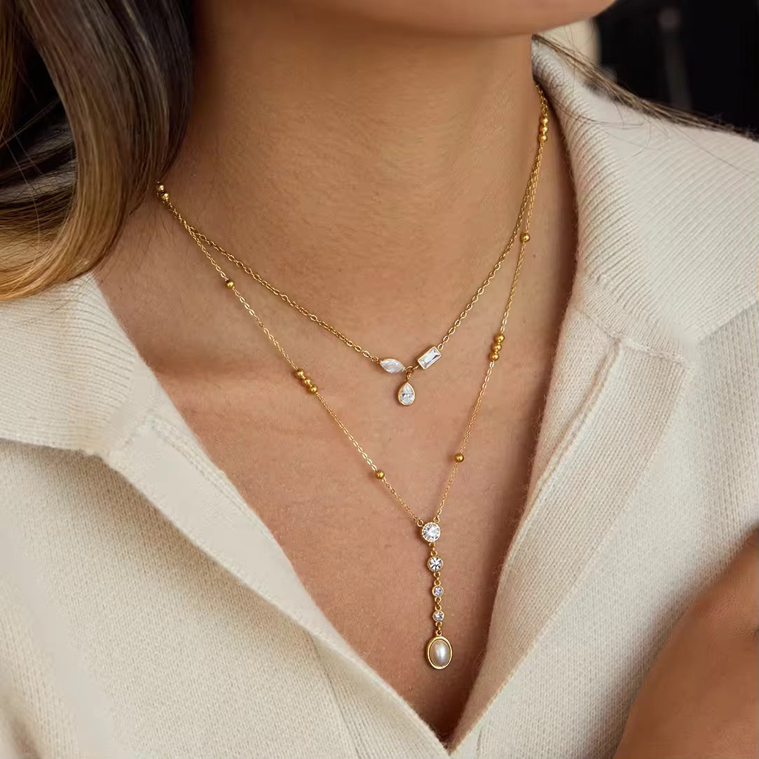 Juri Pearl Diamond Necklace