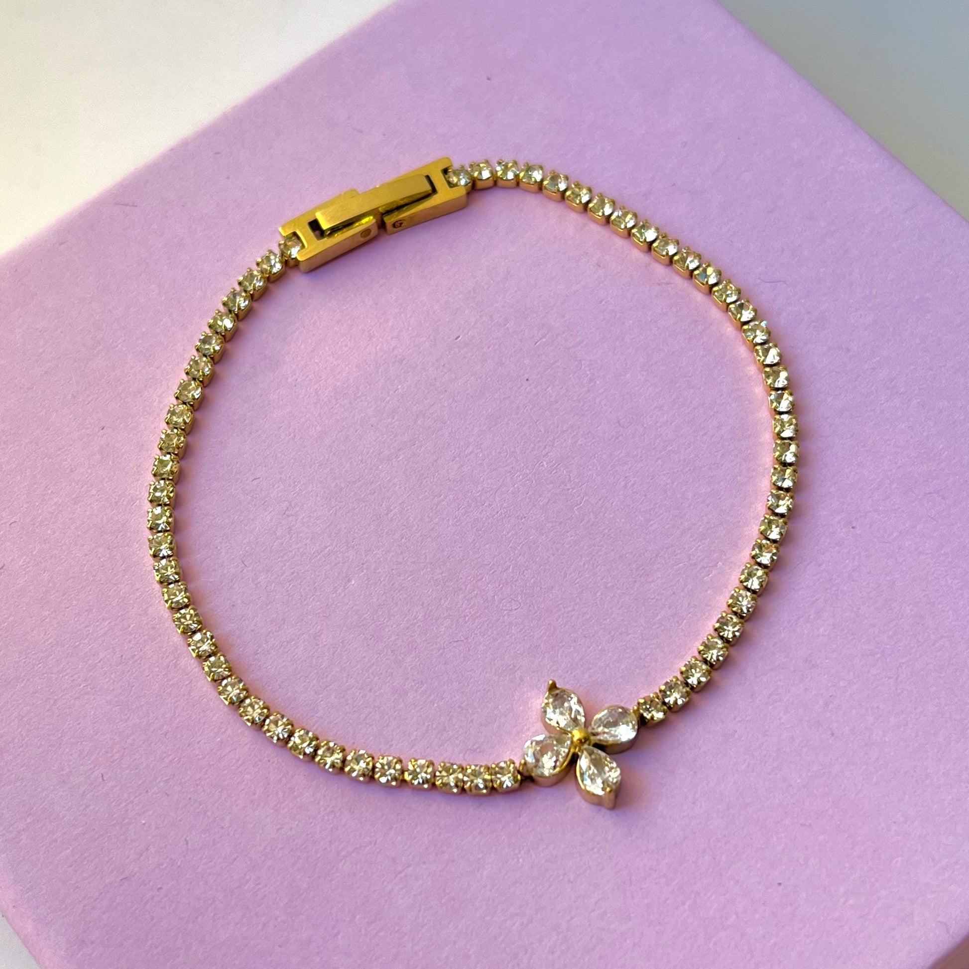 Ivan Flower Tennis Bracelet