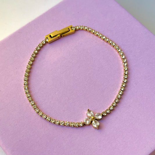 Ivan Flower Tennis Bracelet