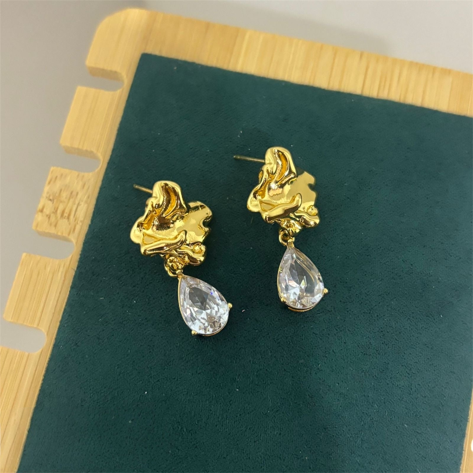 Ceneli Diamond Drop Earrings