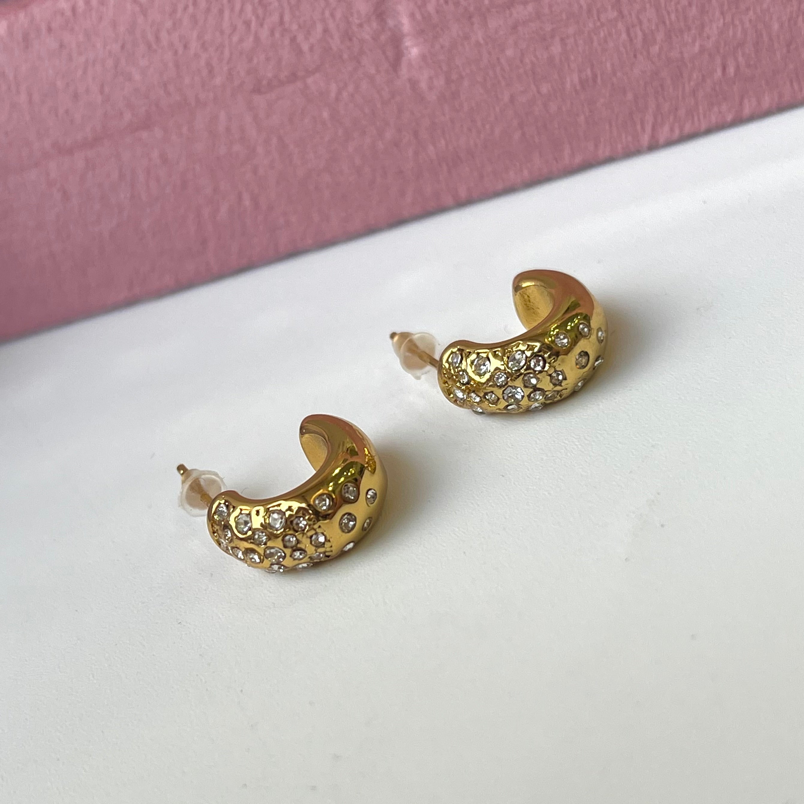 Minie Fusi Diamond Hoops