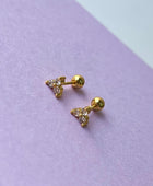 Trio Leaf Ball Back Studs
