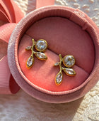 Merino Leaf Diamond Earrings
