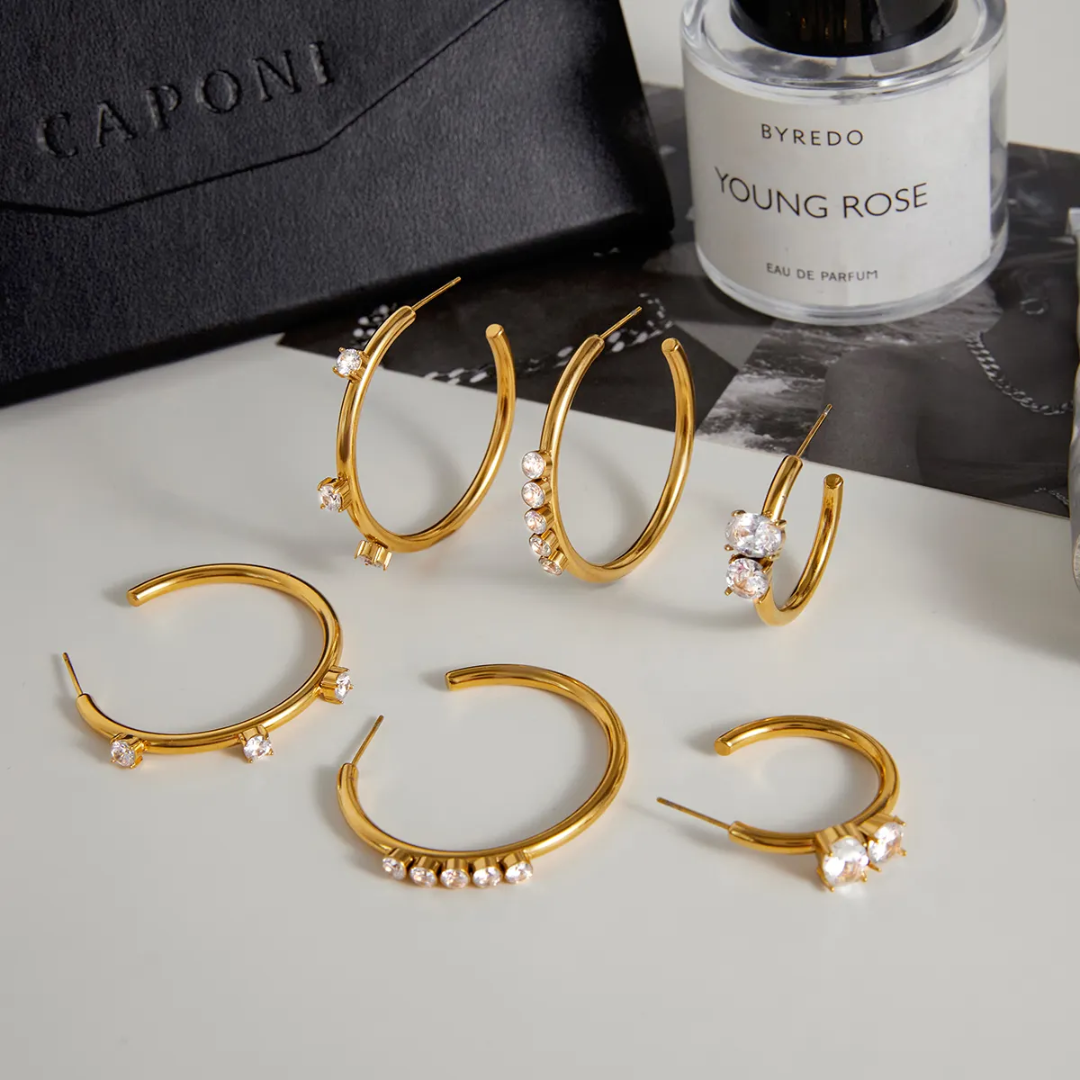 Aeic Five Diamond Classy Hoop