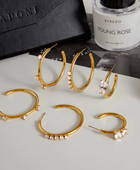 Aeic Five Diamond Classy Hoop