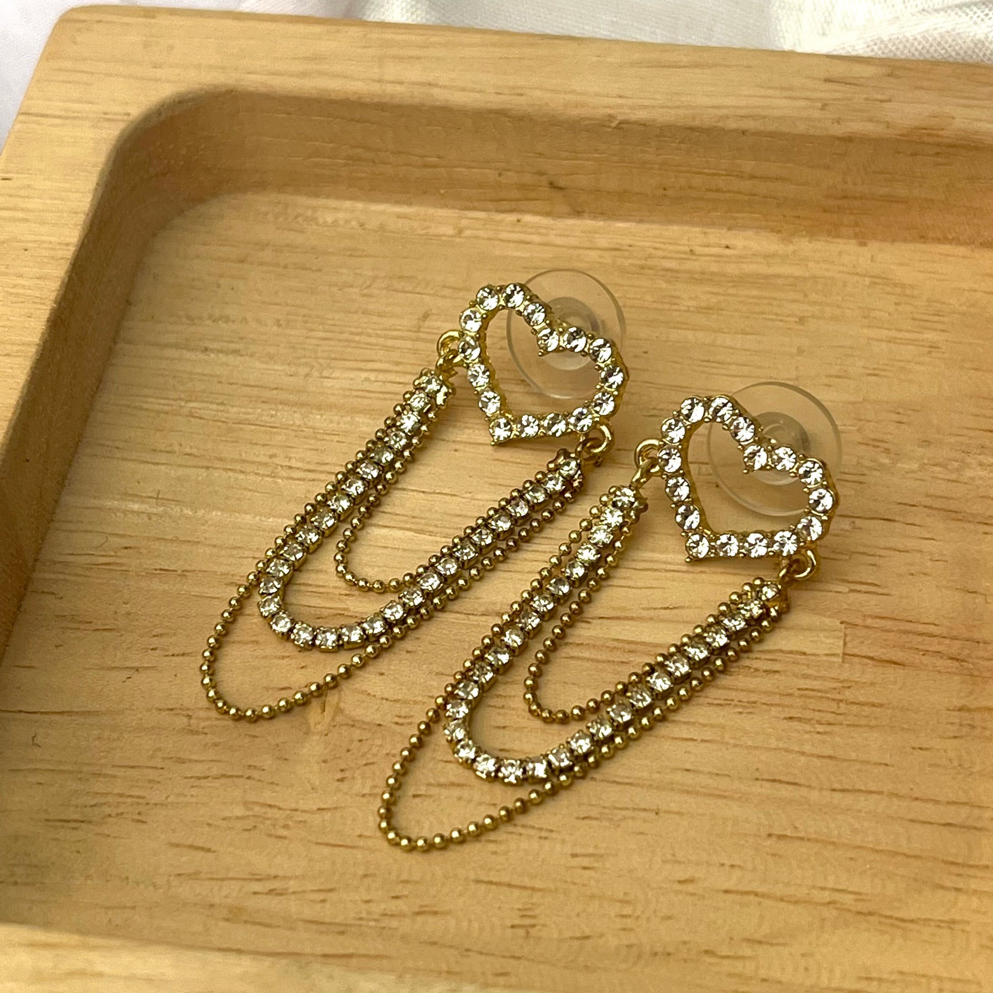 Love Season Gold Danglers