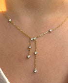 Visha Diamond Y Shape Necklace