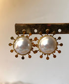 Sunny Pearl Statement Studs