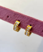 Georgie Round Diamond Hoops