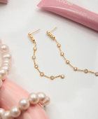 Shelin Diamond Drop Long Earrings