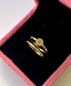 Geoni Coin Double Ring
