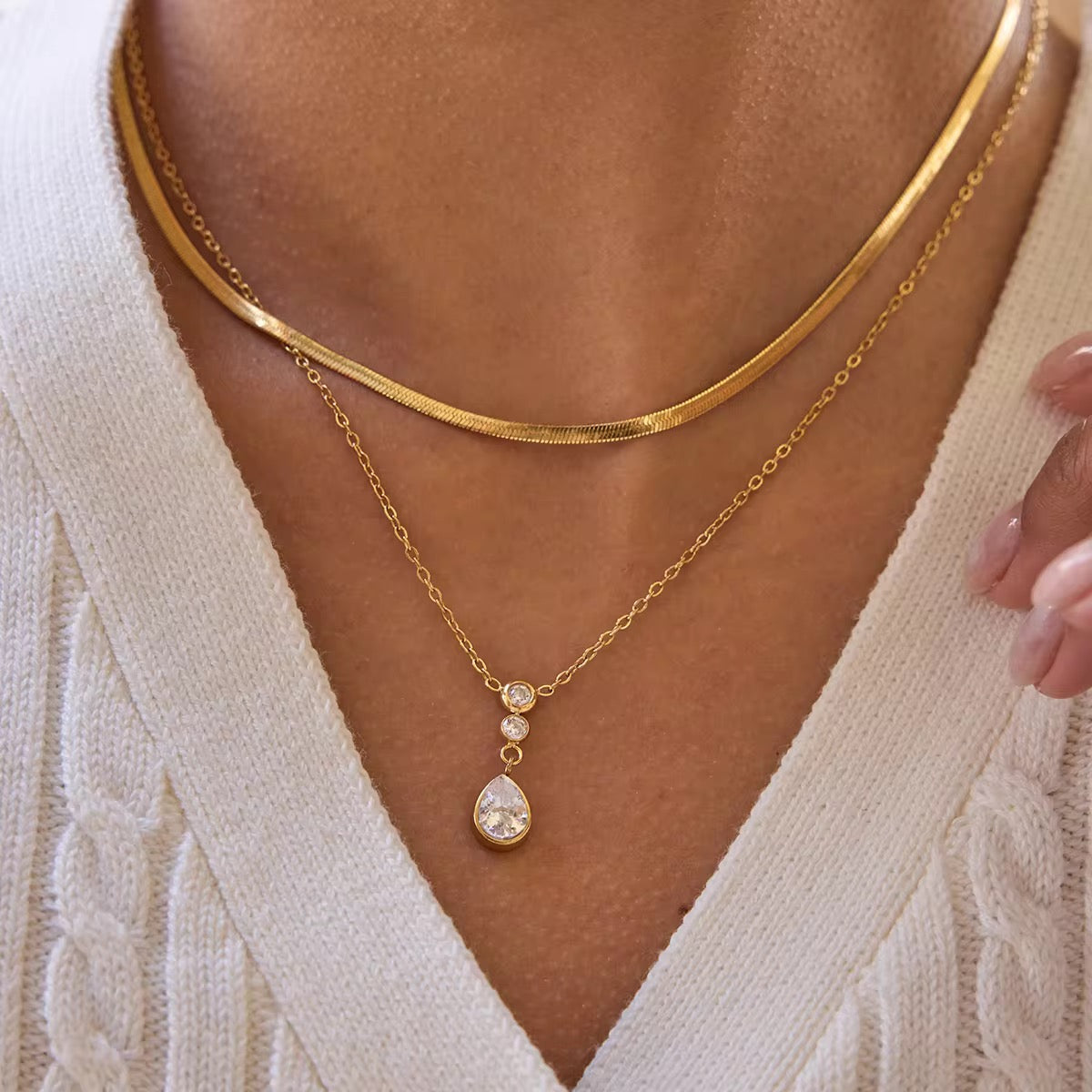 Belle Layered Diamond Necklace