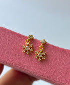 Snowflake Hanging Ball Back Studs