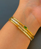 Paul Emerald Gold Cuff✨