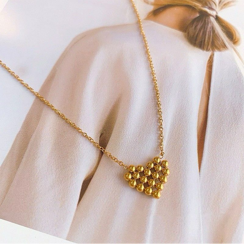 Merabel Heart Ball Necklace