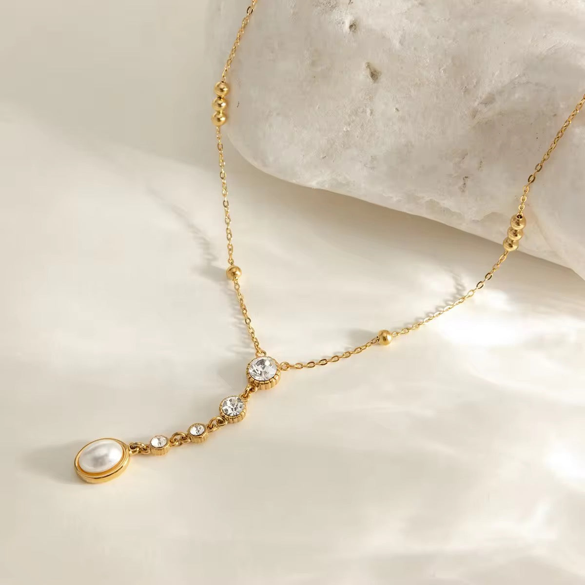 Juri Pearl Diamond Necklace