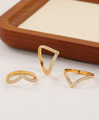 Saki Diamond V shape Ring