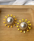 Sunny Pearl Statement Studs