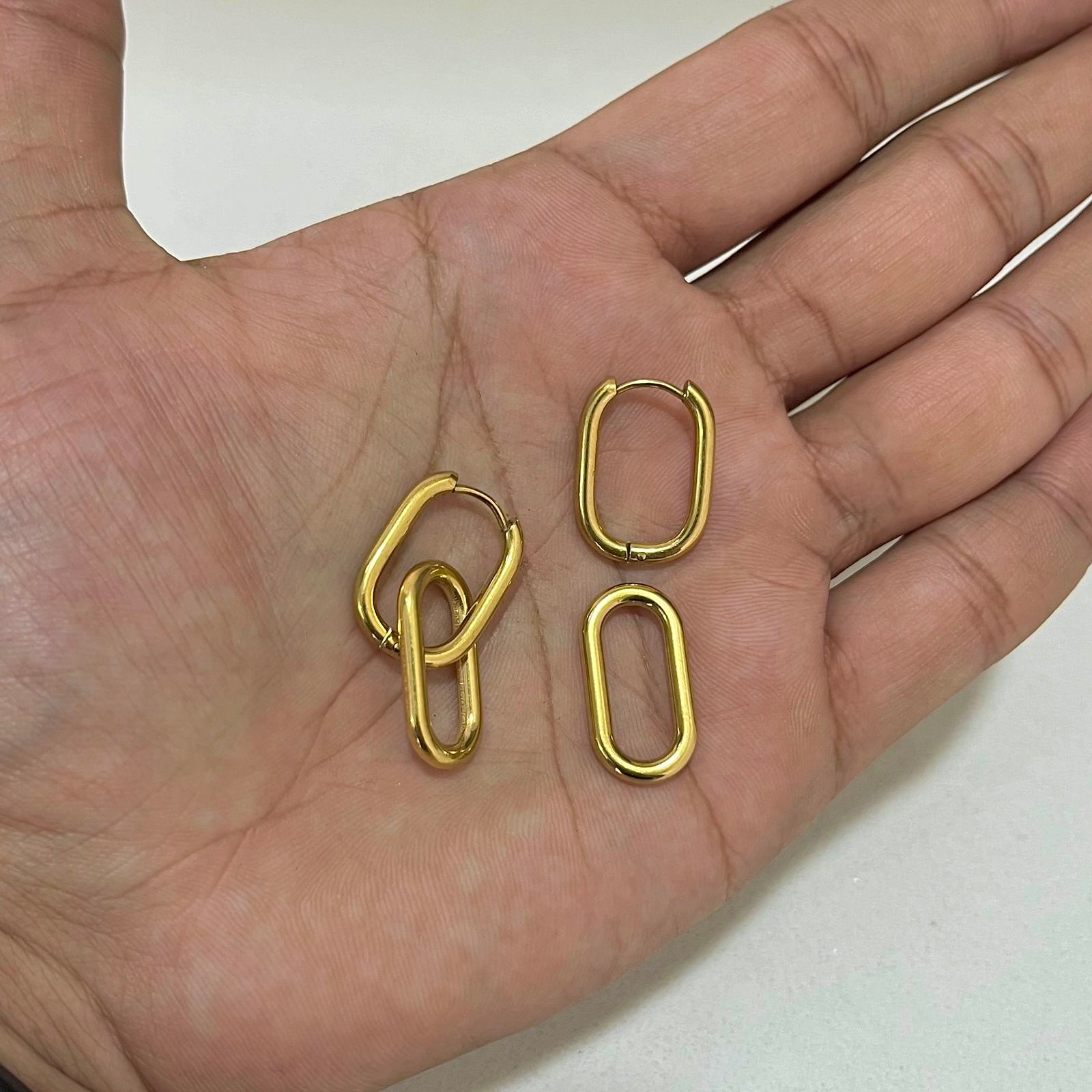 Double Square Detachable Earring