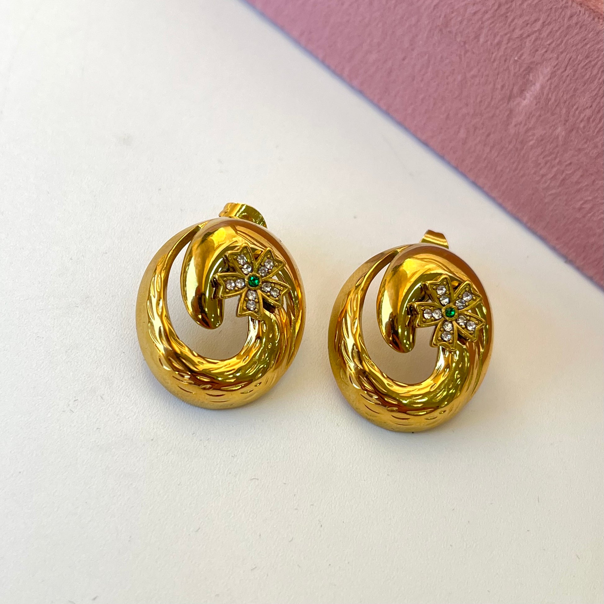 Quasi Flower Statement Earrings