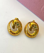 Quasi Flower Statement Earrings