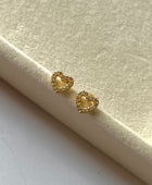 Eva Heart Ball Back Studs