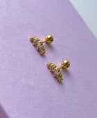 Heliz Diamond Ball Back Studs