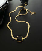Mello Square Snake Necklace