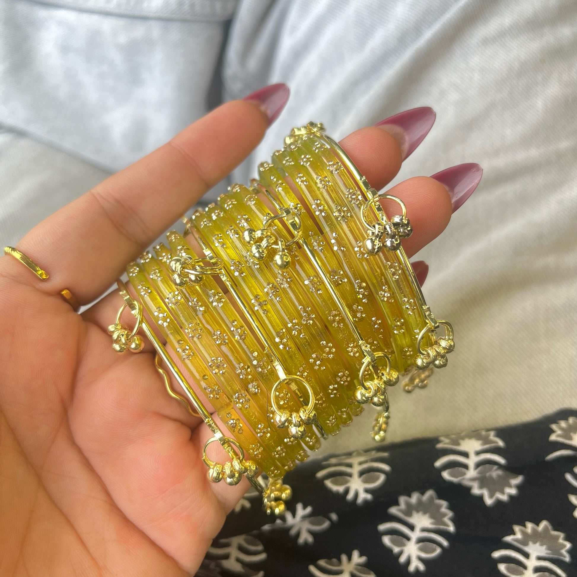 Kashvi Light Green Kashmiri Bangles Set