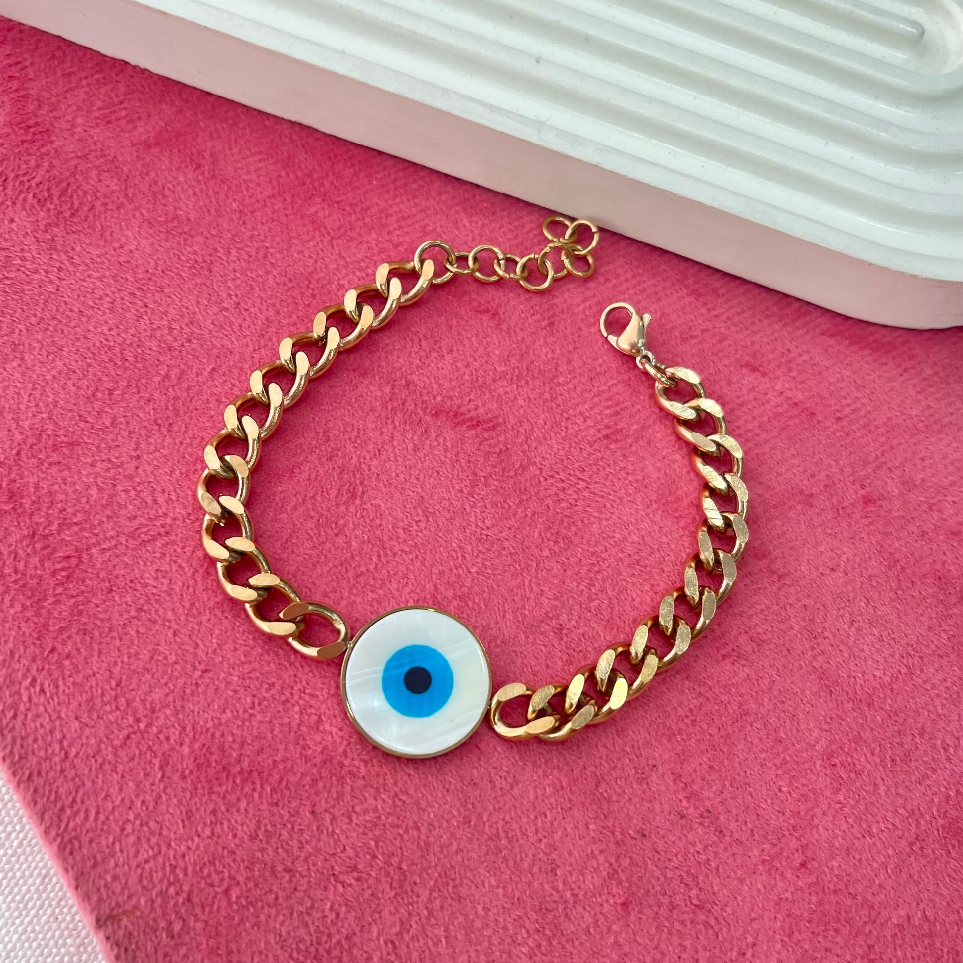 Emilia Eye Rosegold Bracelet