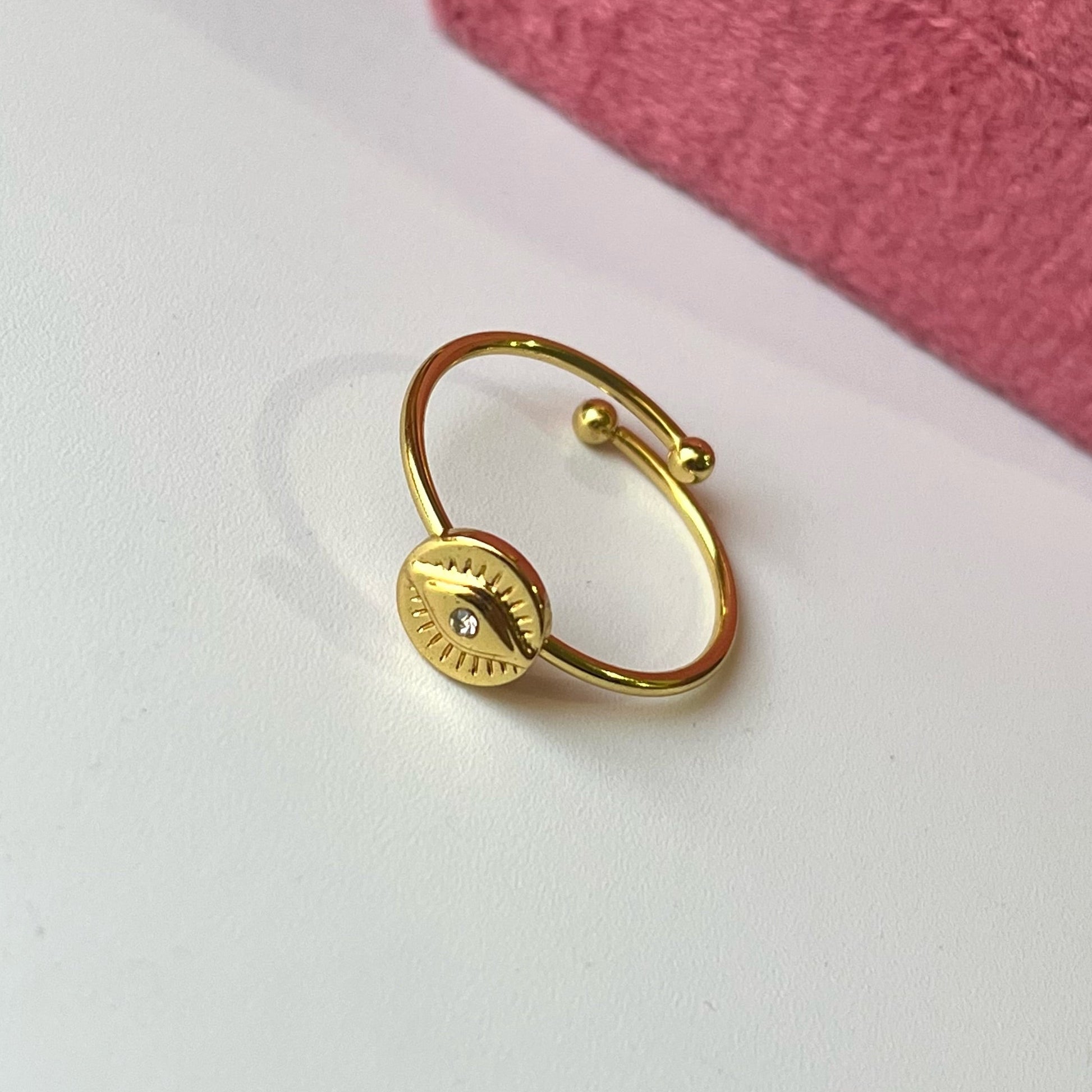 Helen Evil Eye Gold Ring