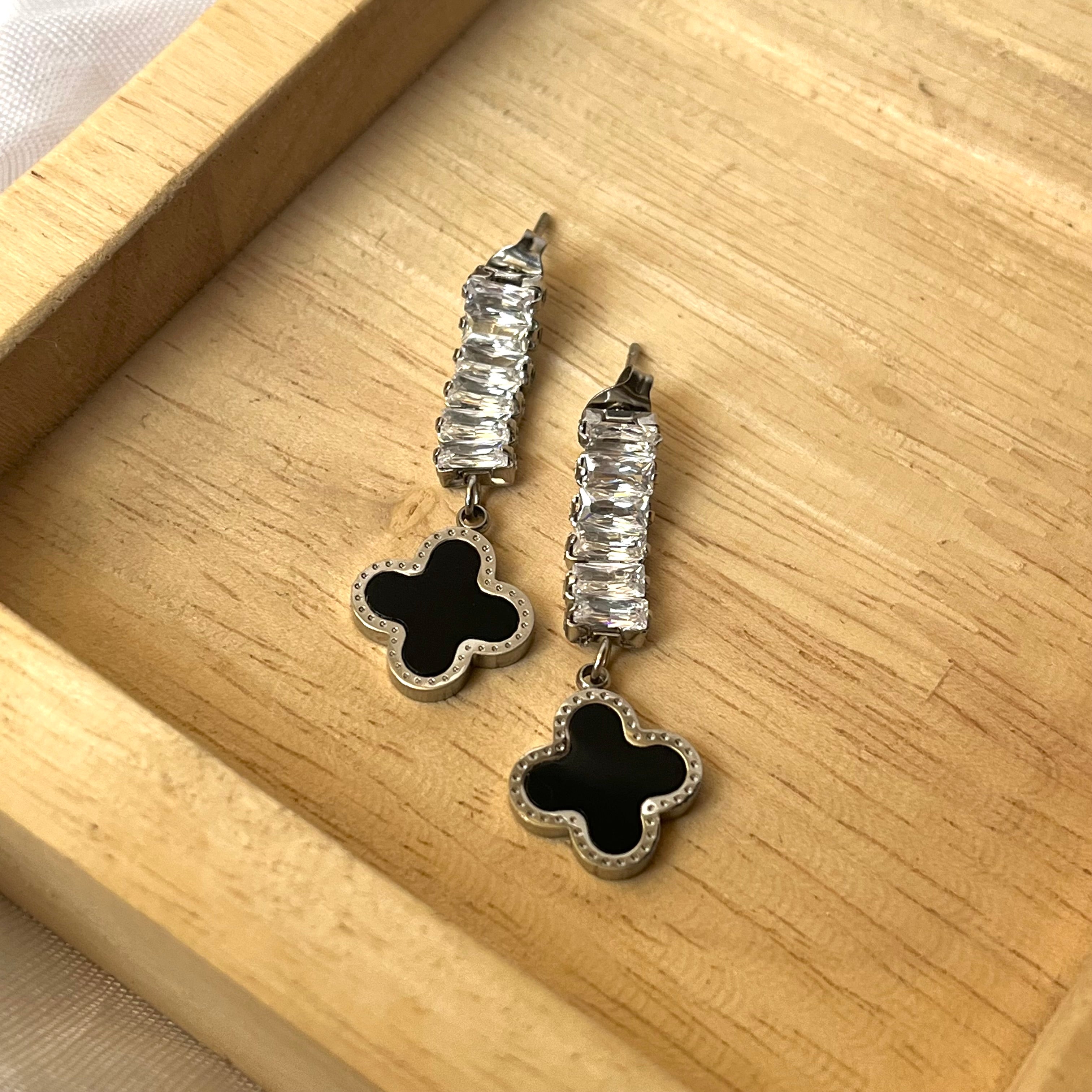 Jepio Silver Clover Earrings