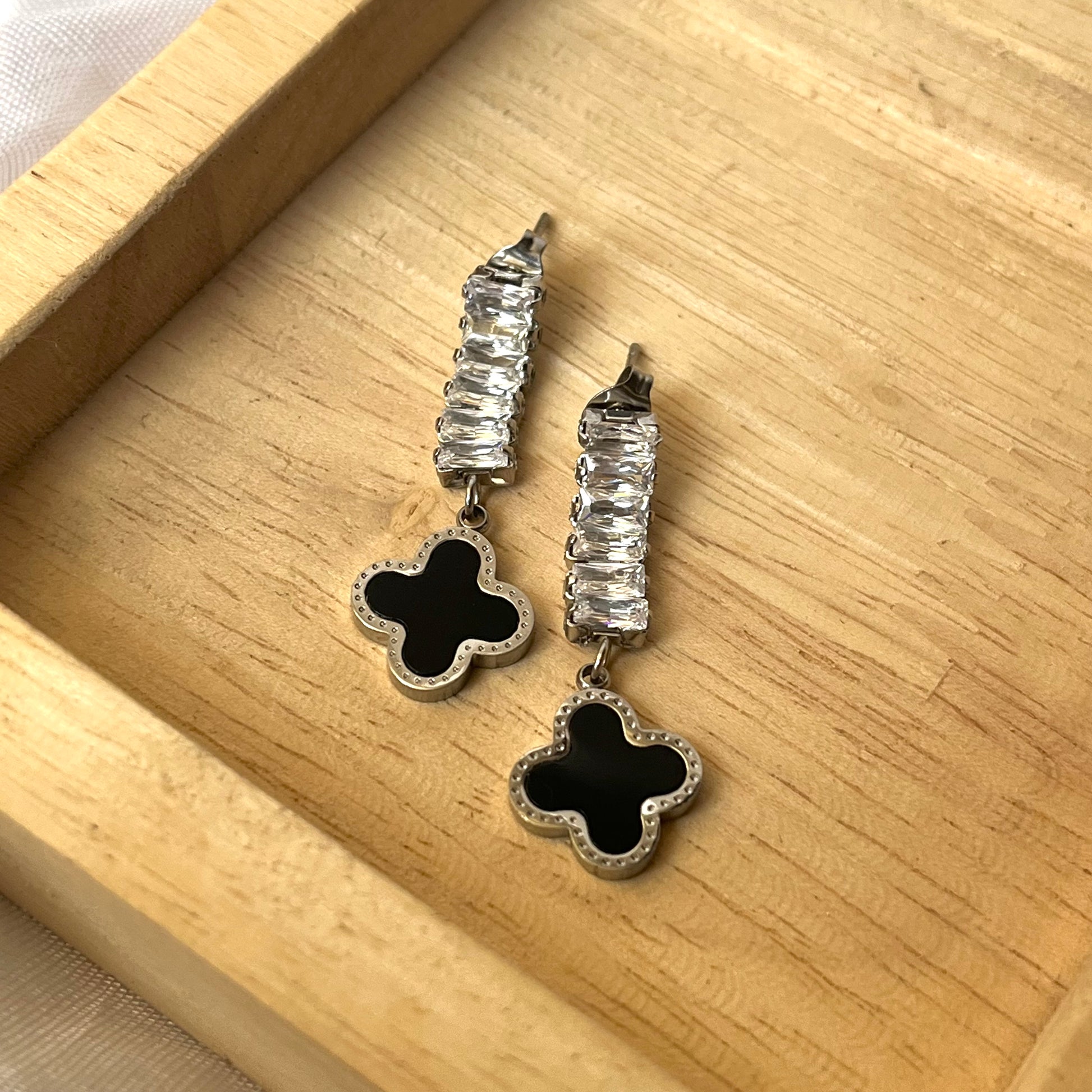 Jepio Silver Clover Earrings