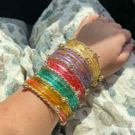Satrangi Colourfull Kashmiri Bangles Set