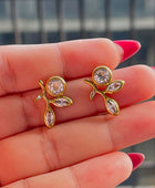 Merino Leaf Diamond Earrings