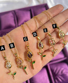 Ferry Tulip Stone Necklaces