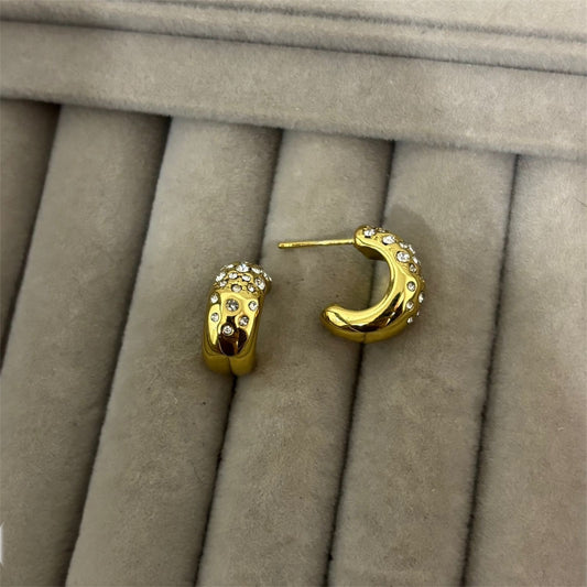 Minie Fusi Diamond Hoops