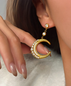 Wishing Moon Diamond Earrings