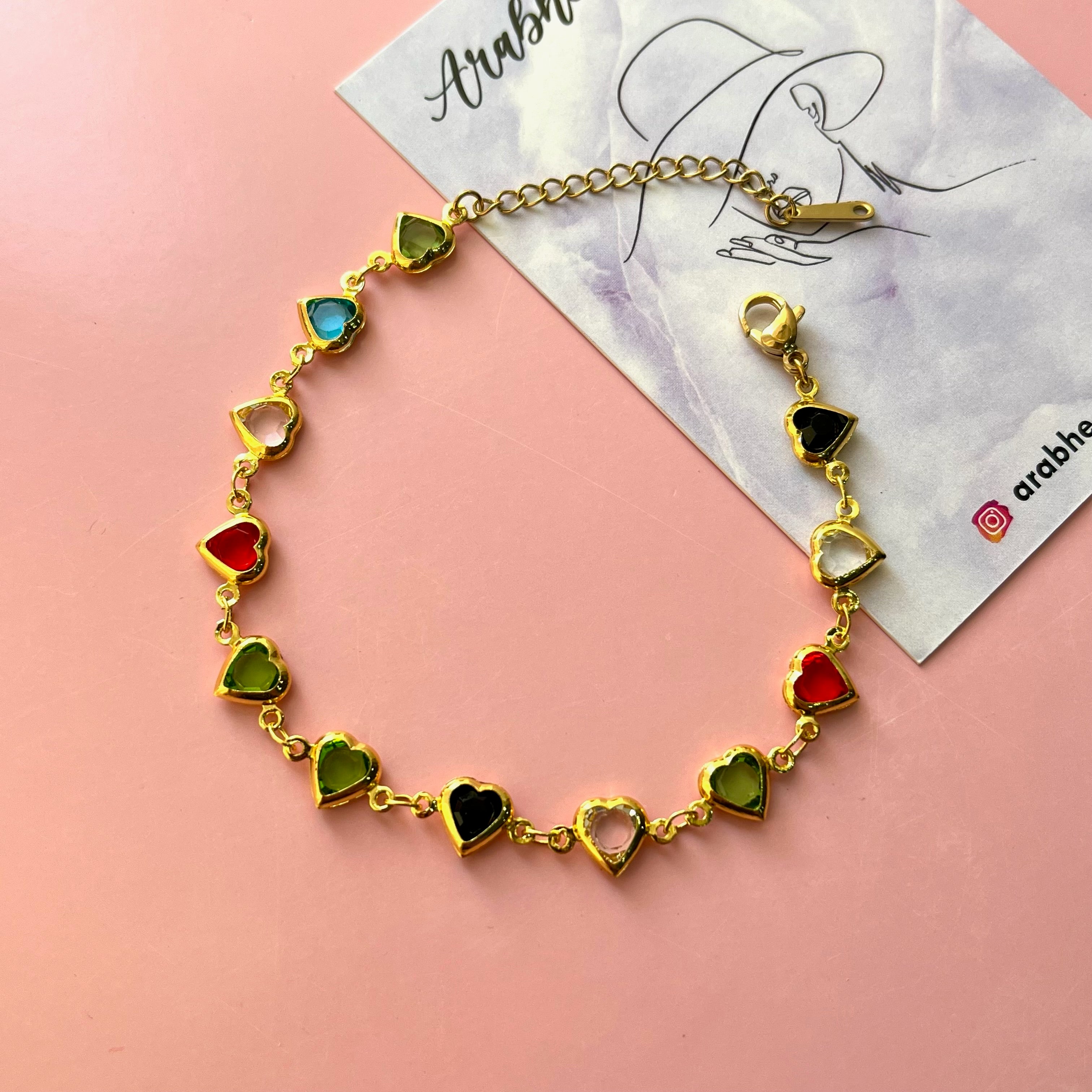 Lessy Colourfull Heart Bracelet