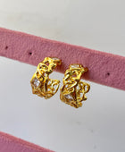 Suzan Net Diamond Hoops