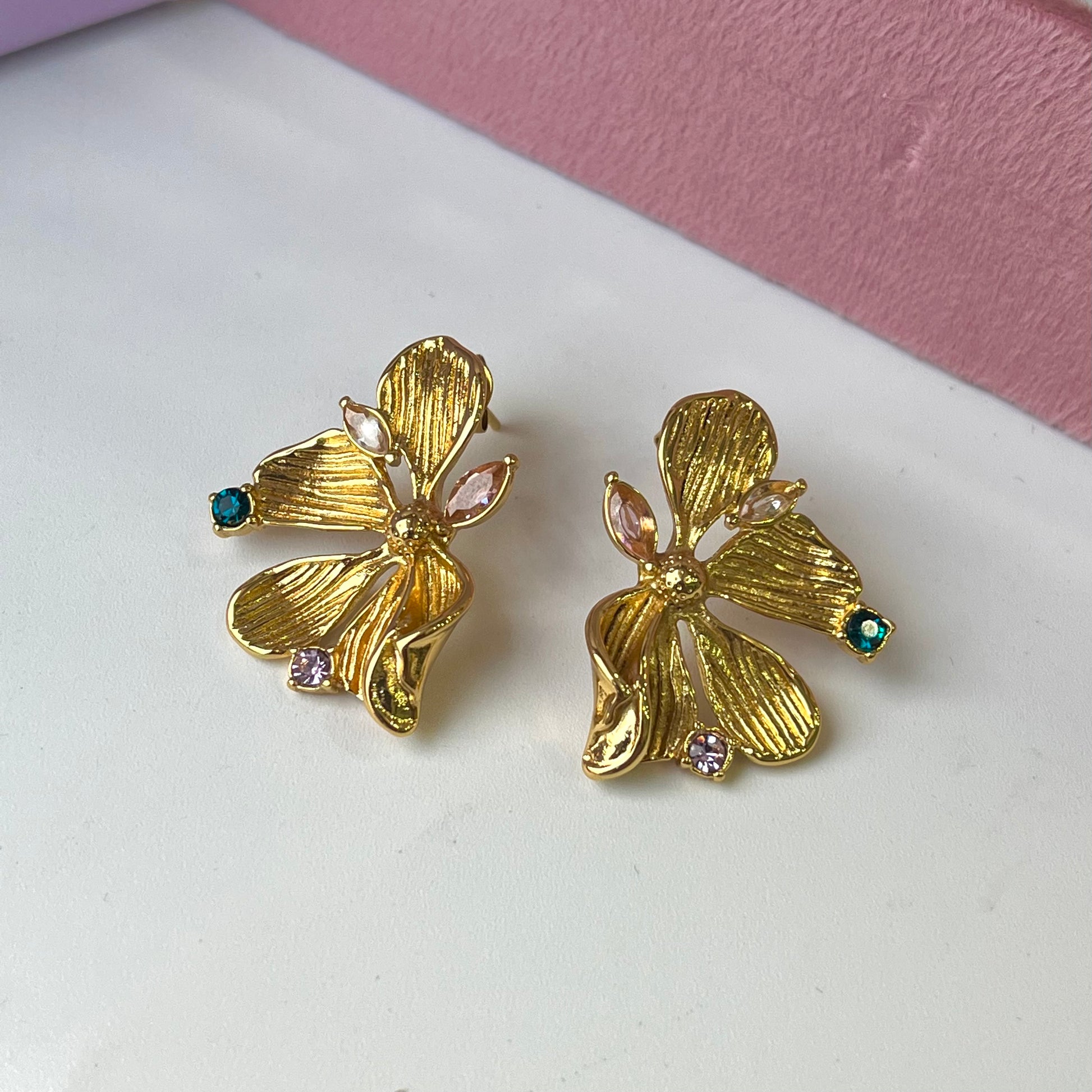 Jessica Multicolour Flower Earrings