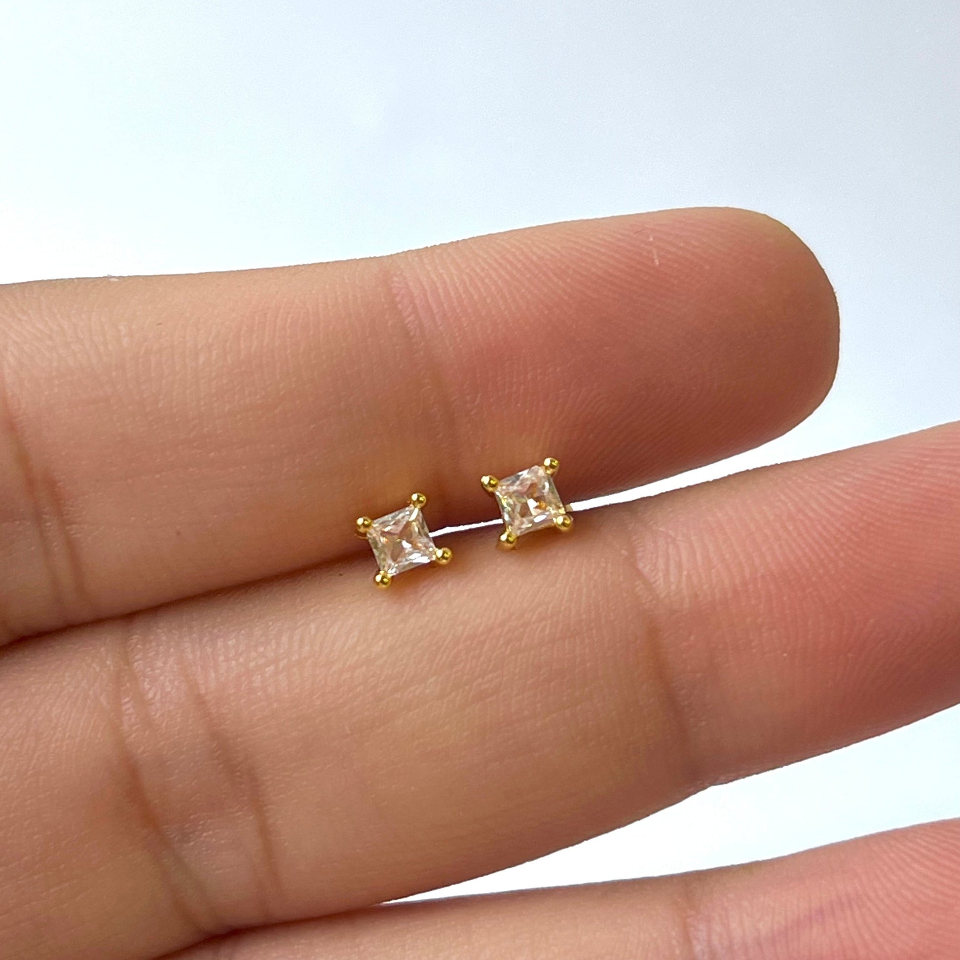 Mini square Ball Back Studs