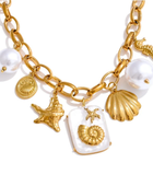 Zenai Shell Ocean Charms Necklace